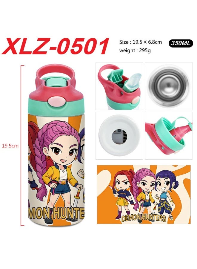 K-Pop Demon-Hunting Girl Group Student High Beauty Level Creative Stainless Steel Four-Color Thermal Cup Water Bottle